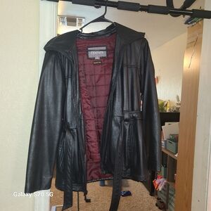 Wilsons black leather jacket